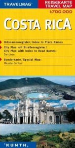 Reisekarte Costa Rica (Landkarte) 